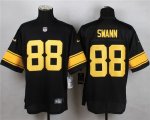 Wholesale Cheap Nike Steelers #88 Lynn Swann Black(Gold No.) Men's Stitched NFL Elite Jersey