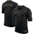 Wholesale Cheap Nike Ravens 8 Lamar Jackson Black 2020 Salute To Service Limited Jersey