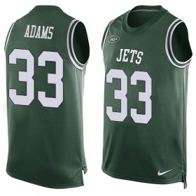 Wholesale Cheap Nike Jets #33 Jamal Adams Green Team Color Men\'s Stitched NFL Limited Tank Top Jersey