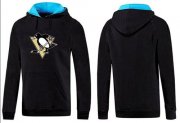 Wholesale Cheap Pittsburgh Penguins Pullover Hoodie Black & Blue