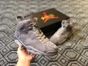 Wholesale Cheap KAWS X Air Jordan 6 Customs Shoes Cool Grey