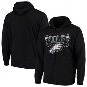 Wholesale Cheap Philadelphia Eagles G-III Sports by Carl Banks Perfect Season Full-Zip Hoodie Black