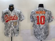 Cheap Men's Kansas City Chiefs #10 Isiah Pacheco 2024 Arctic Camo Salute To Service Stitched Baseball Jerseys