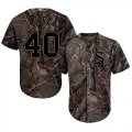 Wholesale Cheap White Sox #40 Reynaldo Lopez Camo Realtree Collection Cool Base Stitched MLB Jersey