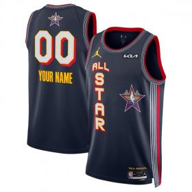 Cheap Men\'s 2025 All-Star Active Player Custom Navy Stitched Basketball Jersey