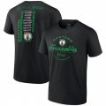 Wholesale Cheap Men's Boston Celtics Black 2024 Eastern Conference Champions Jump Ball Roster T-Shirt