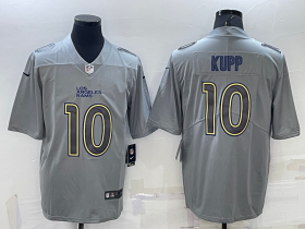 Wholesale Men\'s Los Angeles Rams #10 Cooper Kupp Grey Atmosphere Fashion Vapor Untouchable Stitched Limited Jersey