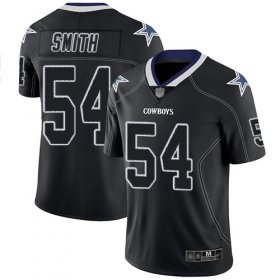 Wholesale Cheap Nike Cowboys #54 Jaylon Smith Lights Out Black Men\'s Stitched NFL Limited Rush Jersey