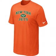 Wholesale Cheap Nike NFL New York Jets Heart & Soul NFL T-Shirt Orange