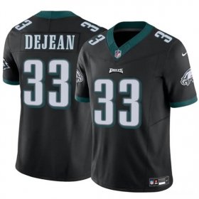 Cheap Men\'s Philadelphia Eagles #33 Cooper DeJean Black 2024 Draft F.U.S.E. Vapor Untouchable Limited Football Stitched Jersey