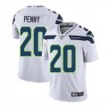 Wholesale Cheap Men's Seattle Seahawks #20 Rashaad Penny White Vapor Untouchable Limited Stitched Jersey