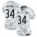 Cheap Women's Chicago Bears #34 Walter Payton 2024 F.U.S.E Arctic Camo Salute To Service Limited Stitched Football Jersey(Run Small)