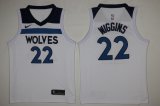 Wholesale Cheap Men's Minnesota Timberwolves #22 Andrew Wiggins New White 2017-2018 Nike Swingman Stitched NBA Jersey