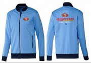 Wholesale Cheap NFL San Francisco 49ers Victory Jacket Light Blue