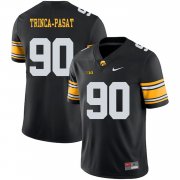 Wholesale Cheap Iowa Hawkeyes 90 Louis Trinca Pasat Black College Football Jersey