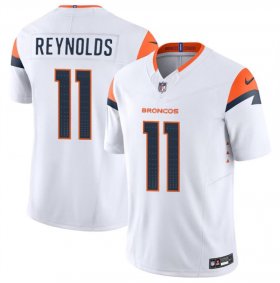 Cheap Men\'s Denver Broncos #11 Josh Reynolds White 2024 F.U.S.E. Vapor Limited Football Stitched Jersey