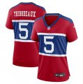 Wholesale Cheap Women's New York Giants #5 Kayvon Thibodeaux Century Red Alternate Vapor Limited Football Stitched Jersey