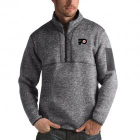 Wholesale Cheap Philadelphia Flyers Antigua Fortune Quarter-Zip Pullover Jacket Black