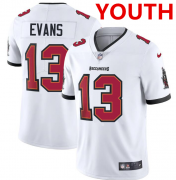 Cheap Youth Tampa Bay Buccaneers #13 Mike Evans Nike White Vapor Limited Jersey