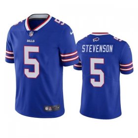 Wholesale Cheap Men\'s Buffalo Bills #5 Marquez Stevenson Royal Vapor Untouchable Limited Stitched Jersey