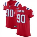 Wholesale Cheap Nike Patriots #90 Malcom Brown Red Alternate Men's Stitched NFL Vapor Untouchable Elite Jersey