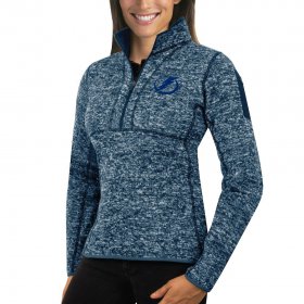 Wholesale Cheap Tampa Bay Lightning Antigua Women\'s Fortune 1/2-Zip Pullover Sweater Royal