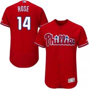 Wholesale Cheap Phillies #14 Pete Rose Red Flexbase Authentic Collection Stitched MLB Jersey