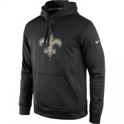 Wholesale Cheap Men's New Orleans Saints Nike Black Practice Performance Pullover Hoodie