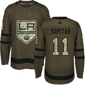 Wholesale Cheap Adidas Kings #11 Anze Kopitar Green Salute to Service Stitched NHL Jersey