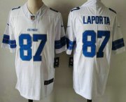 Cheap Men's Detroit Lions #87 Sam Laporta Limited White 2024 Vapor Stitched Jersey