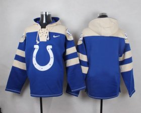 Wholesale Cheap Nike Colts Blank Royal Blue Player Pullover NFL Hoodie