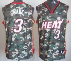 Wholesale Cheap Miami Heat #3 Dwyane Wade Camo Fashion Jersey