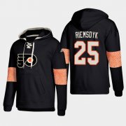 Wholesale Cheap Philadelphia Flyers #25 James Van Riemsdyk Black adidas Lace-Up Pullover Hoodie