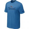 Wholesale Cheap Nike Tennessee Titans Authentic Logo NFL NFL T-Shirt Indigo Blue