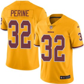 Wholesale Cheap Nike Redskins #32 Samaje Perine Gold Youth Stitched NFL Limited Rush Jersey