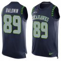 Wholesale Cheap Nike Seahawks #89 Doug Baldwin Steel Blue Team Color Men's Stitched NFL Limited Tank Top Jersey