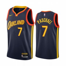 Wholesale Cheap Nike Warriors #7 Eric Paschall Navy NBA Swingman 2020-21 City Edition Jersey