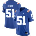 Wholesale Cheap Florida Gators 51 Brandon Spikes Blue Throwback College Football Jersey