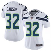 Wholesale Cheap Nike Seahawks #32 Chris Carson White Women's Stitched NFL Vapor Untouchable Limited Jersey