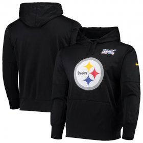 Wholesale Cheap Pittsburgh Steelers Nike NFL 100 Primary Logo Circuit Performance Pullover Hoodie Black