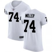 Wholesale Cheap Nike Raiders #74 Kolton Miller White Men's Stitched NFL Vapor Untouchable Elite Jersey