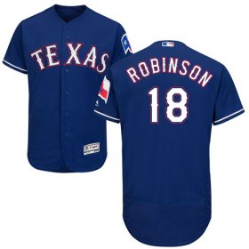 Wholesale Cheap Rangers #18 Drew Robinson Blue Flexbase Authentic Collection Stitched MLB Jersey