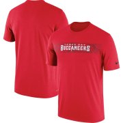 Wholesale Cheap Tampa Bay Buccaneers Nike Sideline Seismic Legend Performance T-Shirt Red