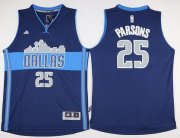 Wholesale Cheap Men's Dallas Mavericks #25 Chandler Parsons Revolution 30 Swingman The City Navy Blue Jersey