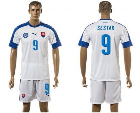 Wholesale Cheap Slovakia #9 Sestak Home Soccer Country Jersey