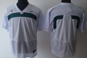 Wholesale Cheap Miami Hurricanes Blank White Jersey