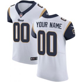 Wholesale Cheap Nike Los Angeles Rams Customized White Stitched Vapor Untouchable Elite Men\'s NFL Jersey