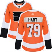 Wholesale Cheap Adidas Flyers #79 Carter Hart Orange Home Authentic Women's Stitched NHL Jersey