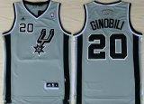 Wholesale Cheap San Antonio Spurs #20 Manu Ginobili Revolution 30 Swingman Gray Jersey