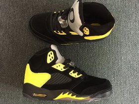 Wholesale Cheap Air Jordan 5 Oregon Duckman PE Black/Yellow